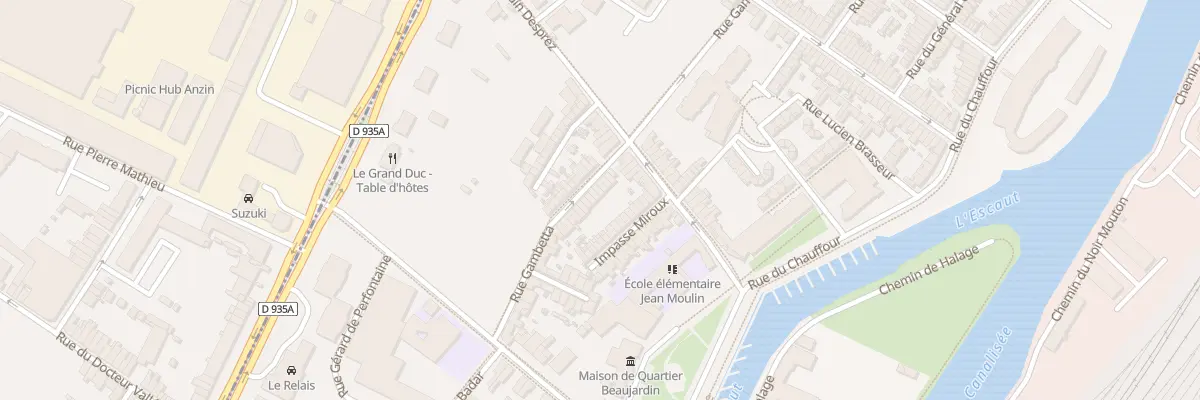 Plan du 85 Rue Gambetta à Valenciennes