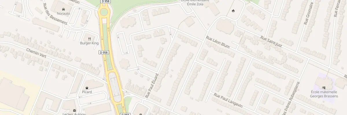 Plan du 30 Rue Paul Eluard à Aulnoy-lez-Valenciennes