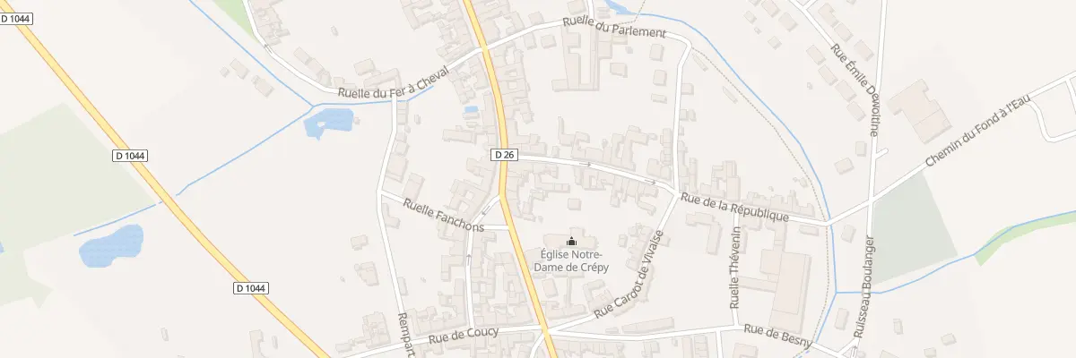 Plan du 15 Rue Vigneron à Crépy