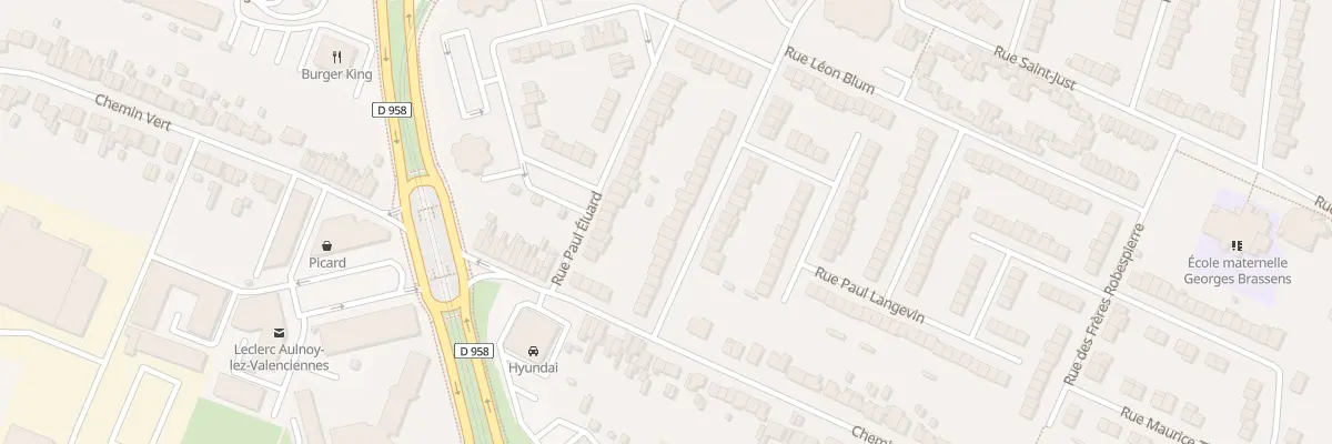 Plan du 19 Rue Marcel Cachin à Aulnoy-lez-Valenciennes