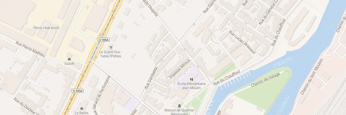Plan du 81 Rue Gambetta à Valenciennes