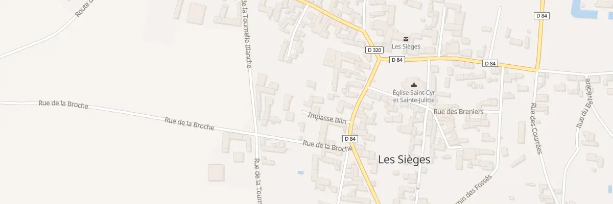 Plan du 4 Imp Blin aux Sièges