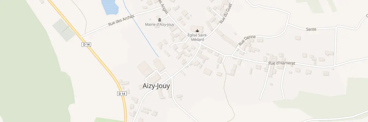 Plan du 6 Rue du Moulin à Aizy-Jouy