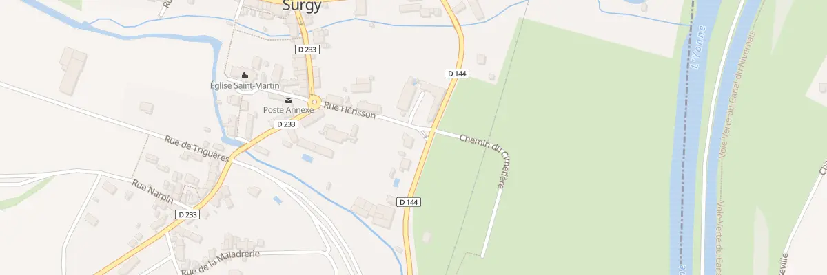 Plan du 4 Rue Hérisson à Surgy