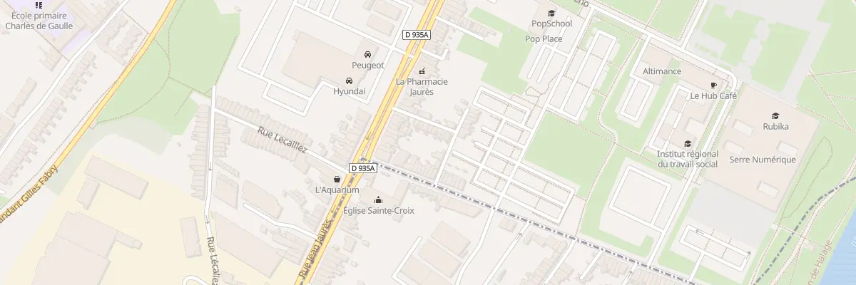 Plan du 9 Rue Jean Jaures à Anzin