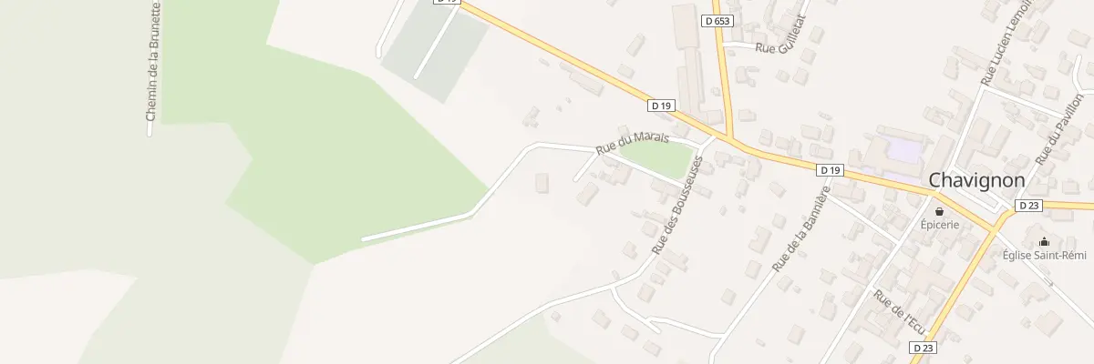 Plan du 1 Rue du Marais à Chavignon