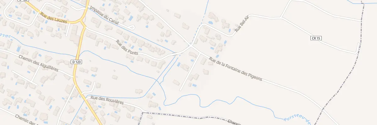 Plan du 21 Rue de la Fontaine des Pigeons à Pouzols