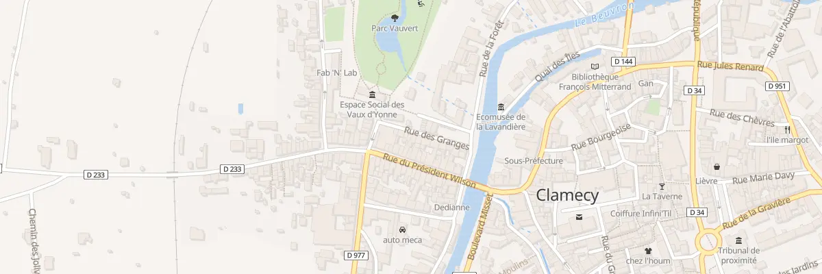 Plan du 17 Rue des Granges à Clamecy