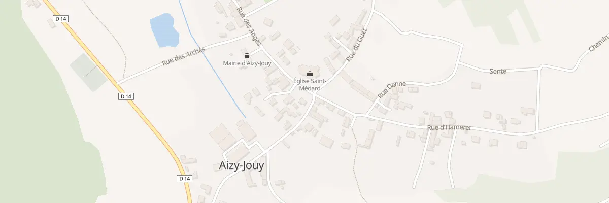 Plan du 2 Rue du Moulin à Aizy-Jouy