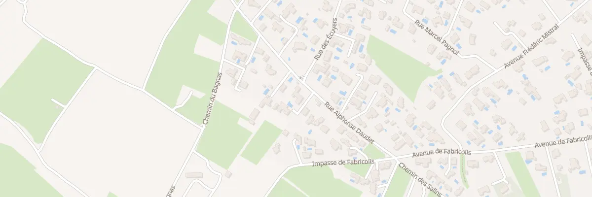 Plan du 12 Rue Alphonse Daudet à Marseillan