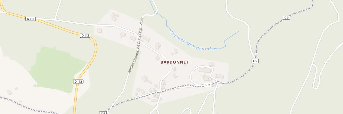 Plan du 13 Bardonnet à Ris