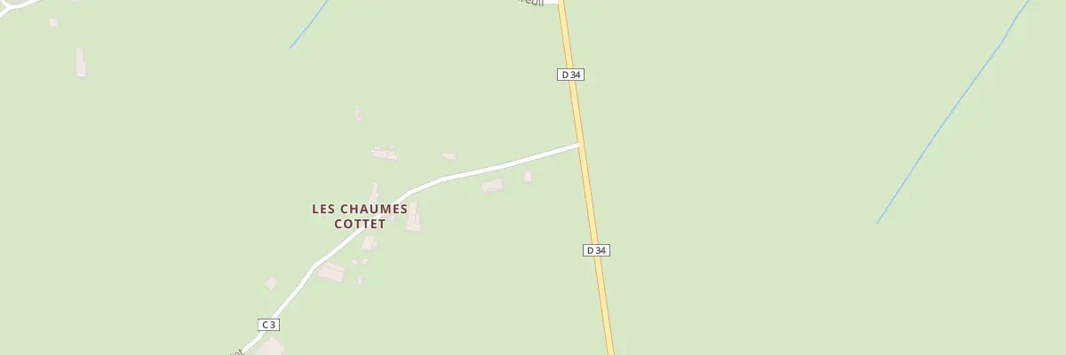 Plan du 1 Les Chaumes Cottet à Crux-la-Ville