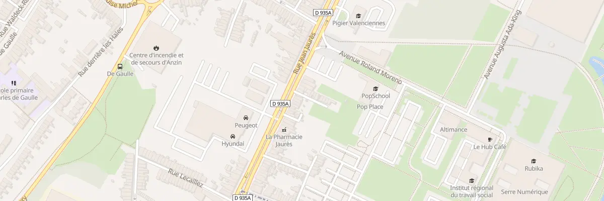 Plan du 55 Rue Jean Jaures à Anzin
