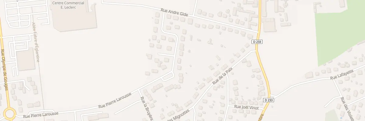 Plan du 15 Rue Pierre Larousse à Migennes