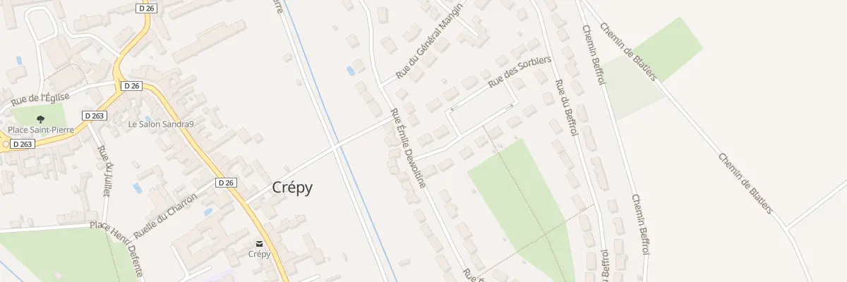 Plan du 1 Rue des Sorbiers à Crépy