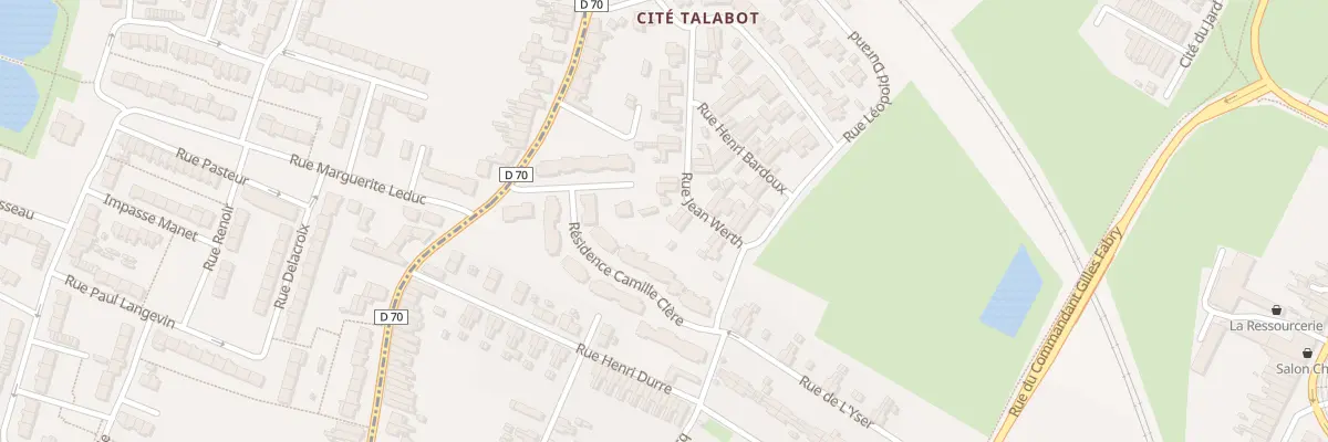 Plan du 88 Rue Jean Werth Cite Talabot à Anzin