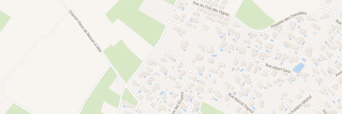 Plan du 2 Rue des Ecuyers à Marseillan
