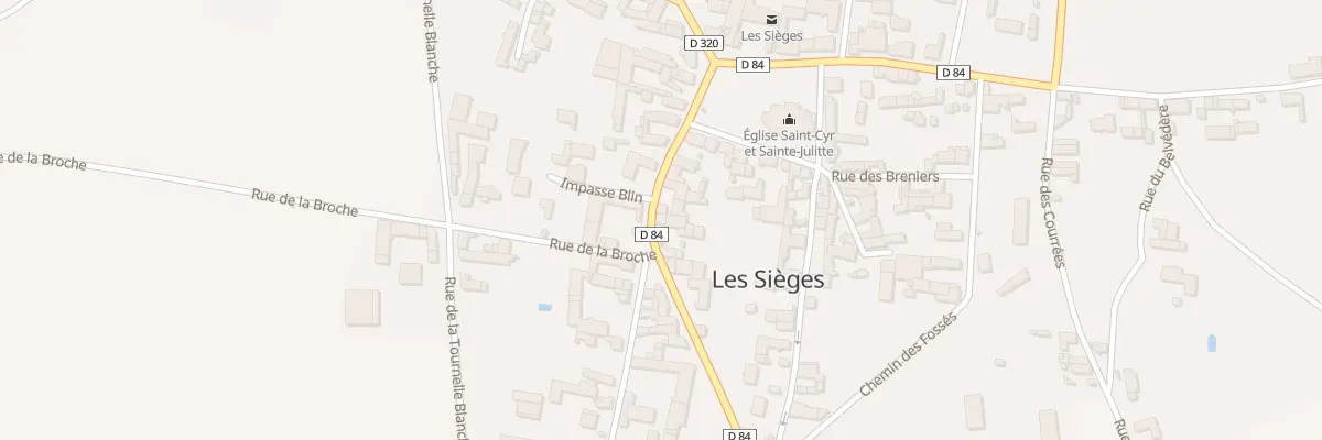 Plan du 7 Rte de Vaudeurs aux Sièges