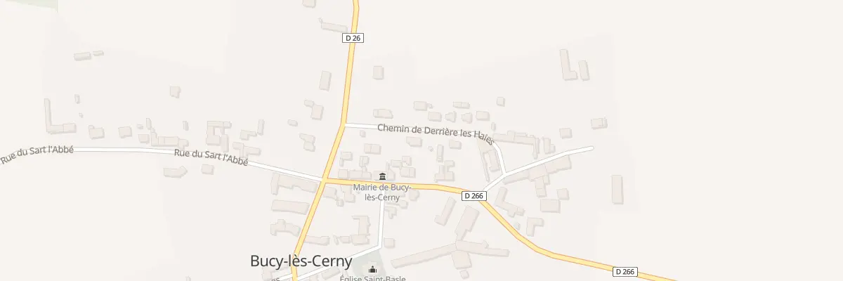 Plan du 2 Che Derriere Les Haies à Bucy-lès-Cerny