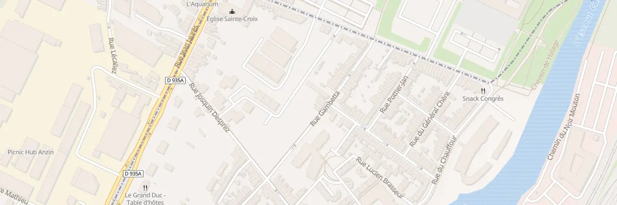 Plan du 46 Rue Gambetta à Valenciennes