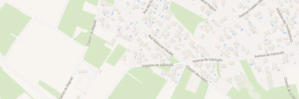 Plan du 4 Rue Alphonse Daudet à Marseillan