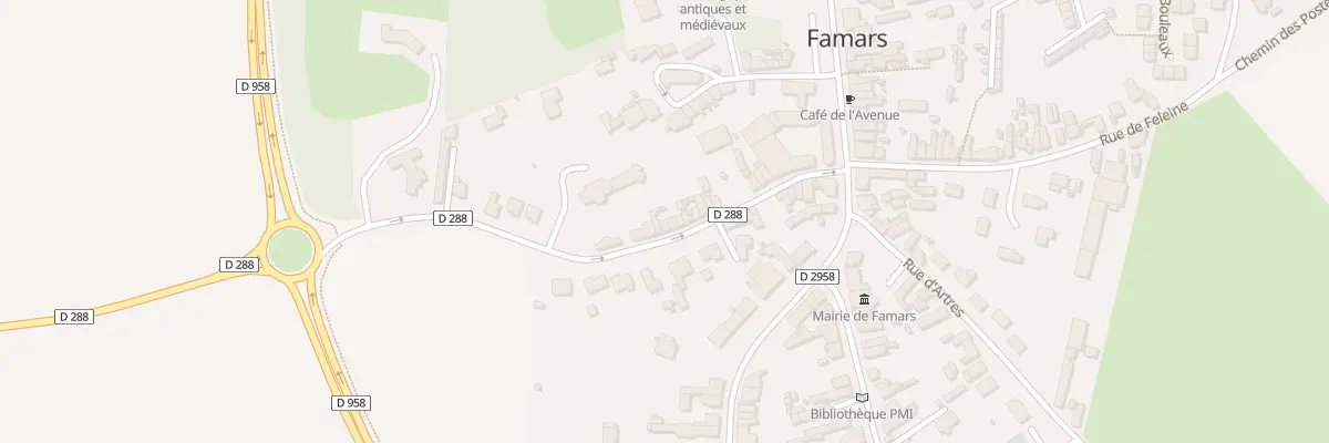 Plan du 22 Rue de Maing à Famars