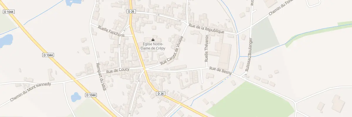 Plan du 1 Rue de Besny à Crépy