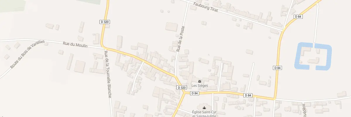 Plan du 1 Rue de la Poste aux Sièges