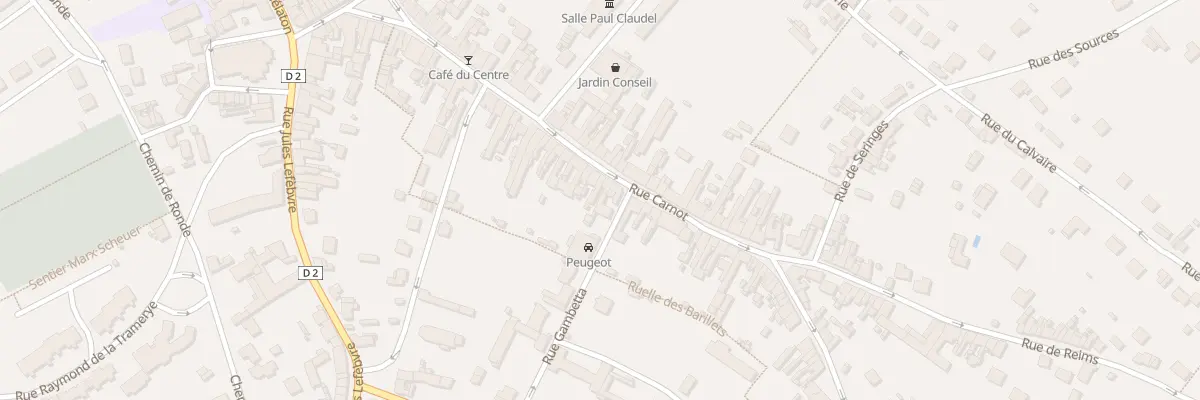 Plan du 50 Rue Carnot à Fère-en-Tardenois