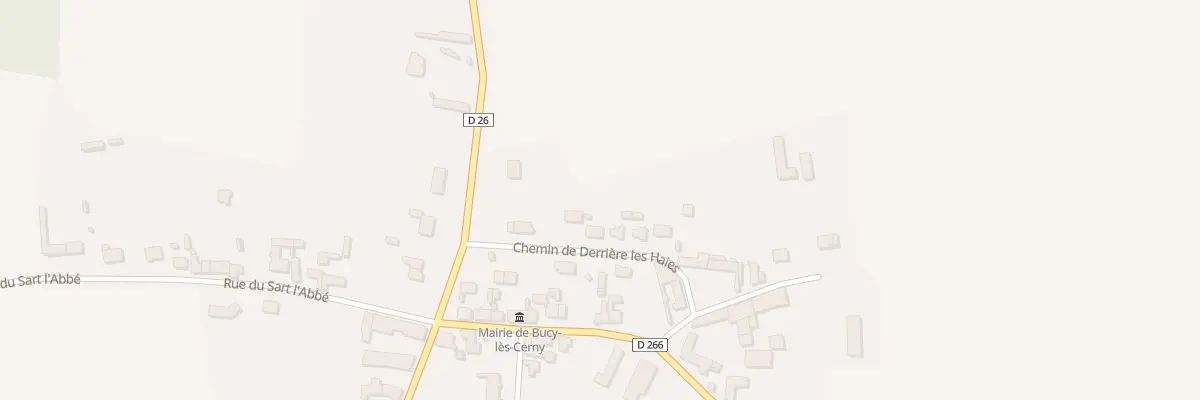 Plan du 5 Che Derriere Les Haies à Bucy-lès-Cerny