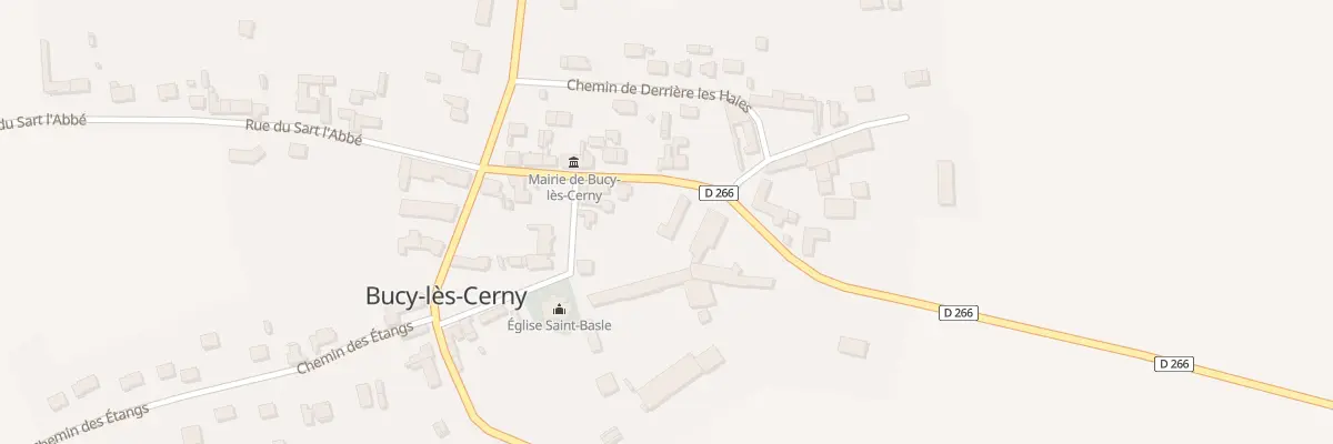 Plan du 8 Rue de Coucy à Bucy-lès-Cerny