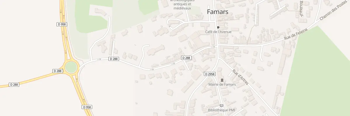 Plan du 16 Rue de Maing à Famars