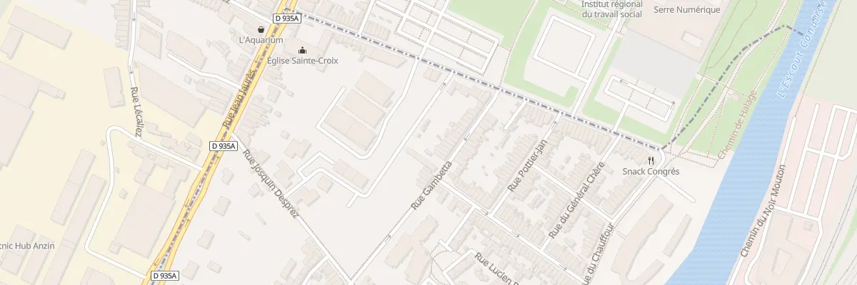 Plan du 28 Rue Gambetta à Valenciennes
