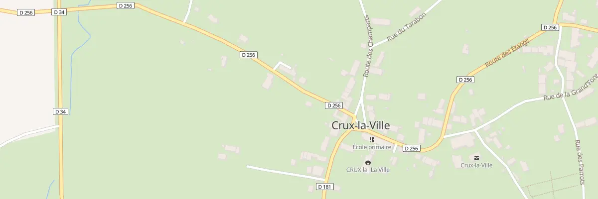 Plan du 1 Rte de l’Ouche aux Chiens à Crux-la-Ville
