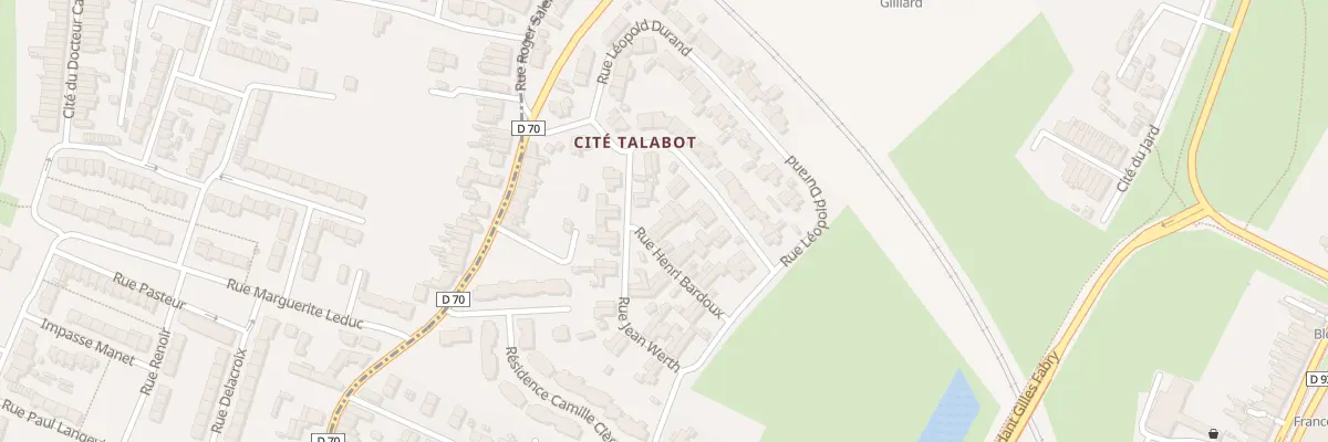 Plan du 69 Rue Henri Bardoux Cite Talabot à Anzin