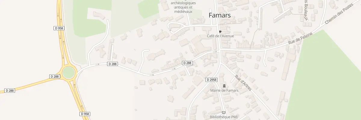 Plan du 10 Rue de Maing à Famars