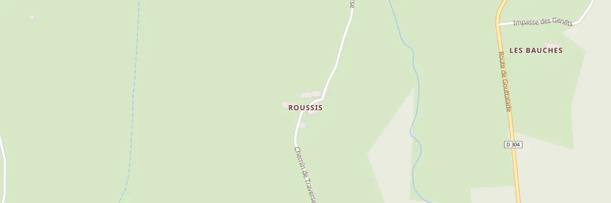 Plan du 5054 Roussis à Ceilloux
