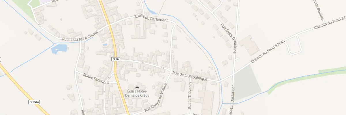 Plan du 6 Rue du Puits de l’Orme à Crépy