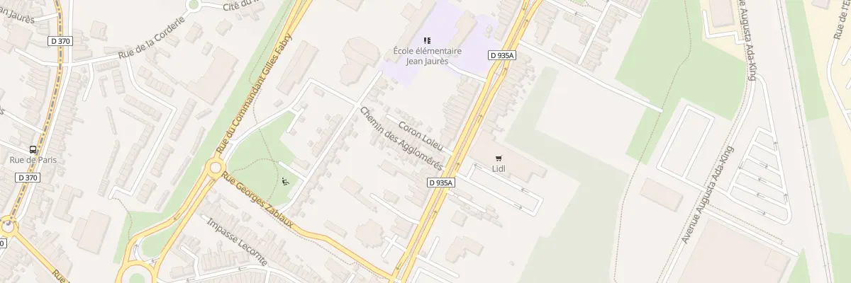 Plan du 5 Rue J Jaures 246 Coron Loieu à Anzin