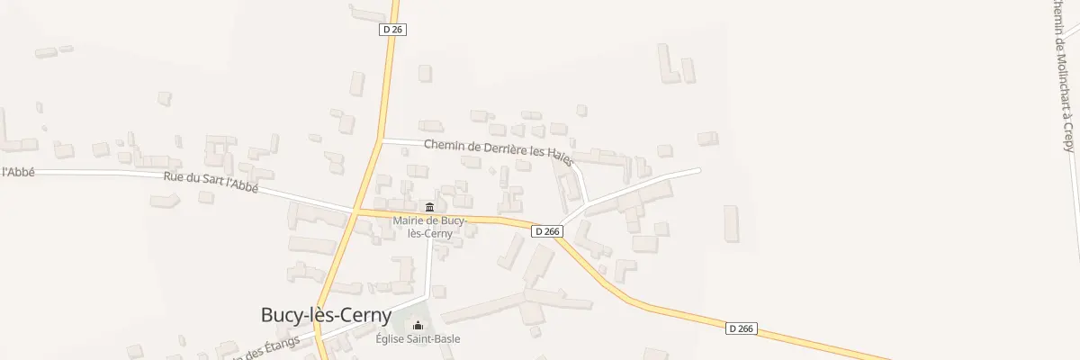Plan du 4 Che Derriere Les Haies à Bucy-lès-Cerny