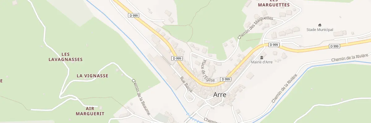 Plan du 5100 Le Village à Arre