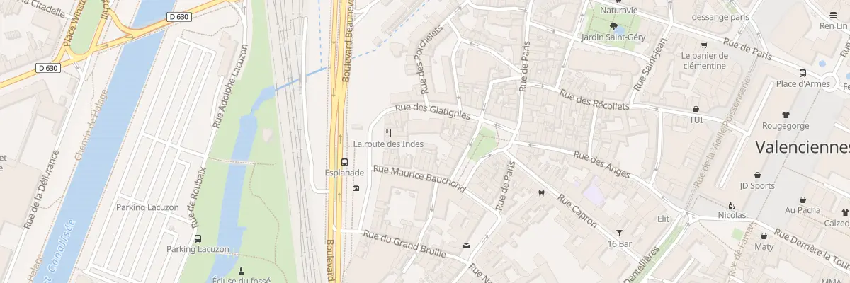 Plan du 9 Rue des Glatignies à Valenciennes