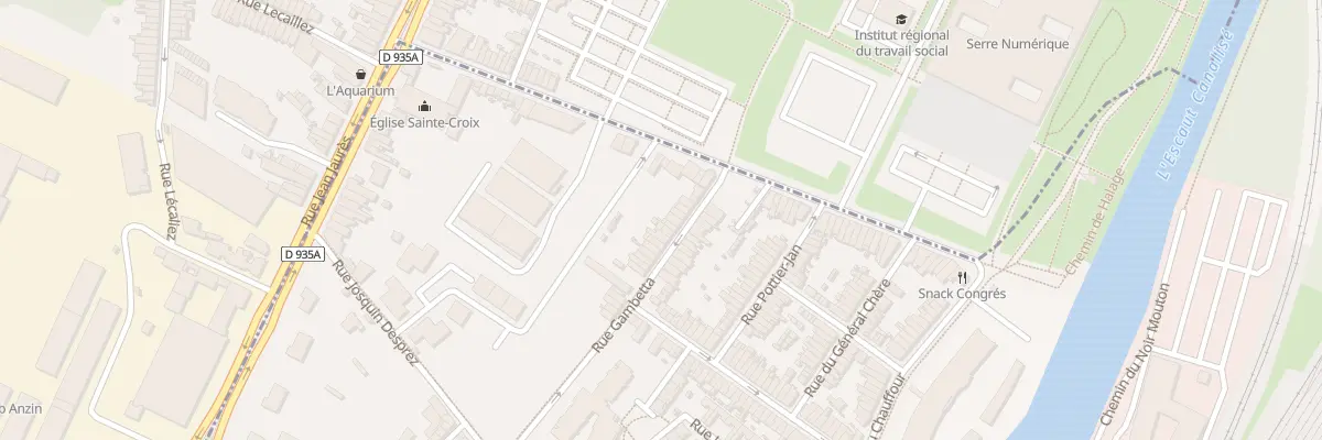 Plan du 14 Rue Gambetta à Valenciennes