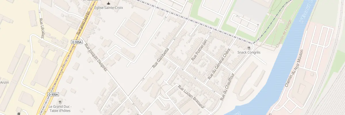 Plan du 56 Rue Duponchel à Valenciennes