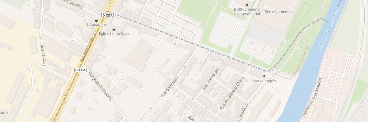 Plan du 12 Rue Gambetta à Valenciennes