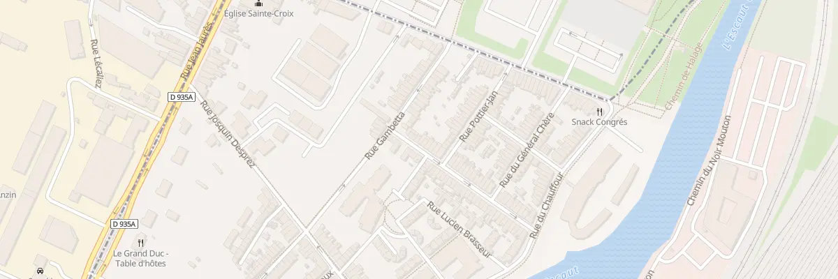 Plan du 52 Rue Duponchel à Valenciennes