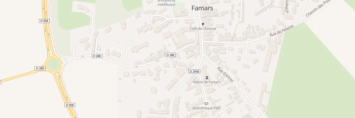 Plan du 9 Rue de Maing à Famars