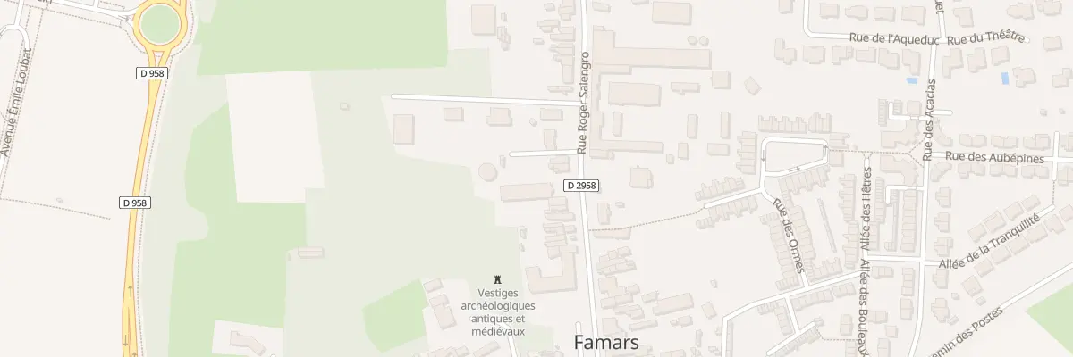 Plan du 132 Rue Roger Salengro à Famars