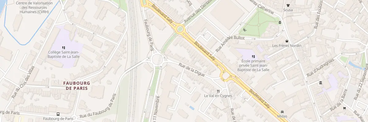 Plan du 40 Rue de la Digue à Valenciennes