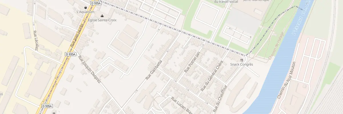Plan du 21 Rue Gambetta à Valenciennes